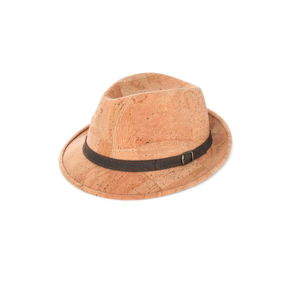 brown suede fedora