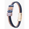 Picture 1/2 -Double bracelet with brown and black ceramic rings (beige/black)