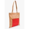 Picture 1/4 -Shopping bag with pocket (beige/grapefruit)