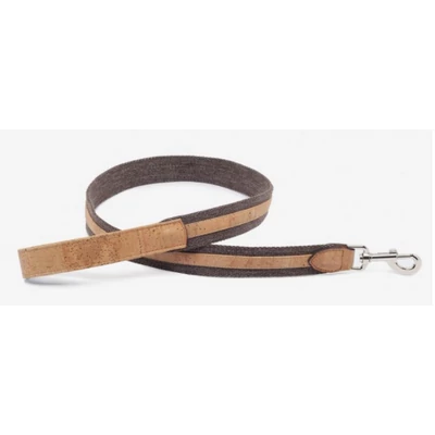 Cork leash 35 mm (beige/dark brown)