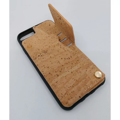 Etui za iPhone 8  z magnetnim žepom za kartice (bež) 