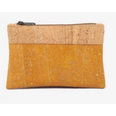 Bicolor purse (yellow/beige)