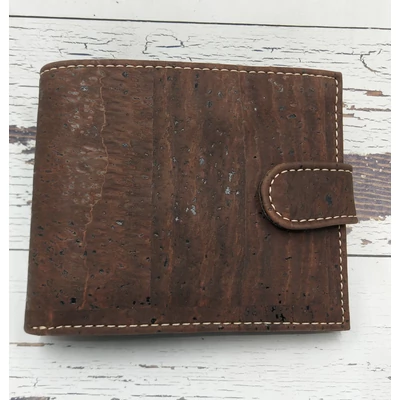 Férfi pénztárca patenttal (csokoládébarna)