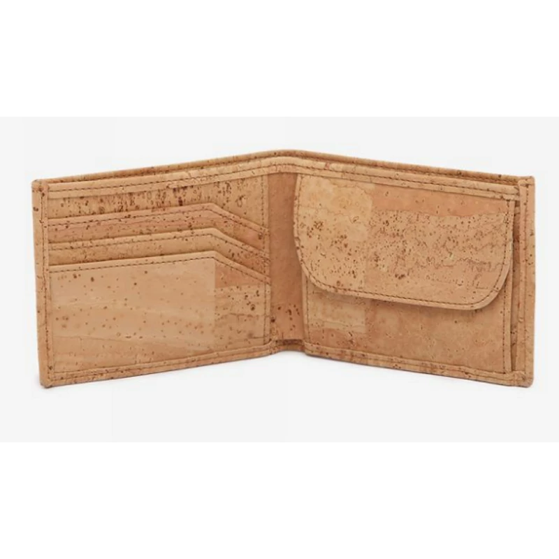 Men's wallet with red lining (beige)