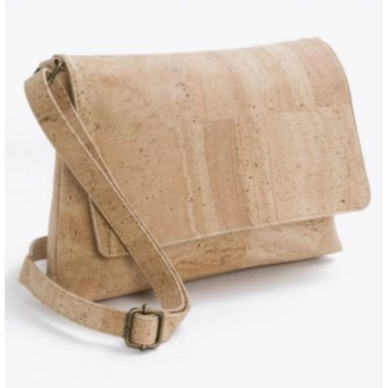 Crossbody bag with flap (beige)