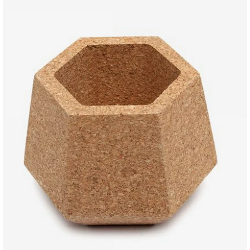 Cork flower pot "M" (beige)