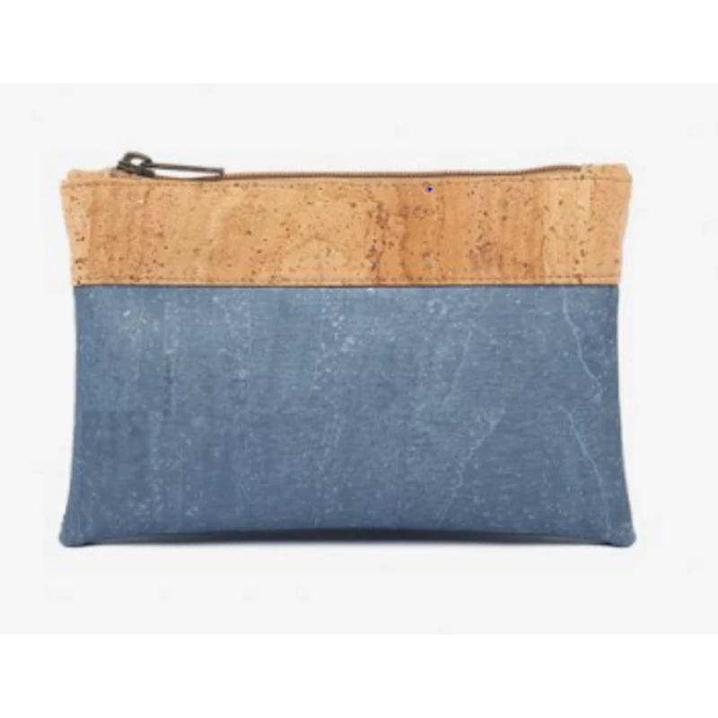 Bicolor purse (metallic grey/beige)